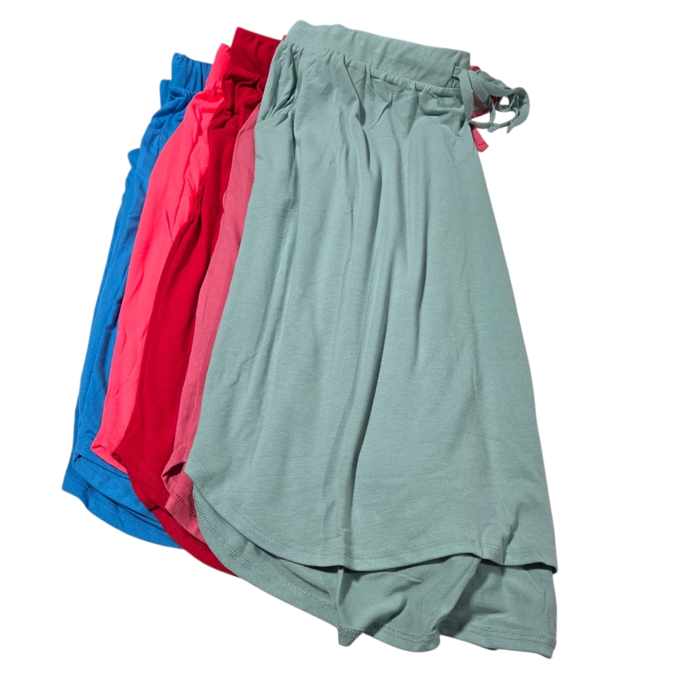 Zenana Bundle Of Six Midi/Knee Length Skirts Plus Size 3X